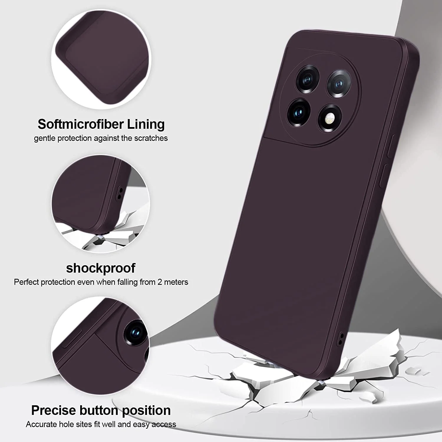 Mehroon Camera Original Silicone case for Oneplus 11 - Image 2