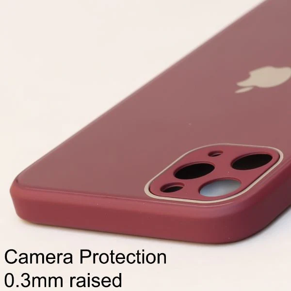 Mehroon camera Safe mirror case for Apple Iphone 12 Pro - Image 3