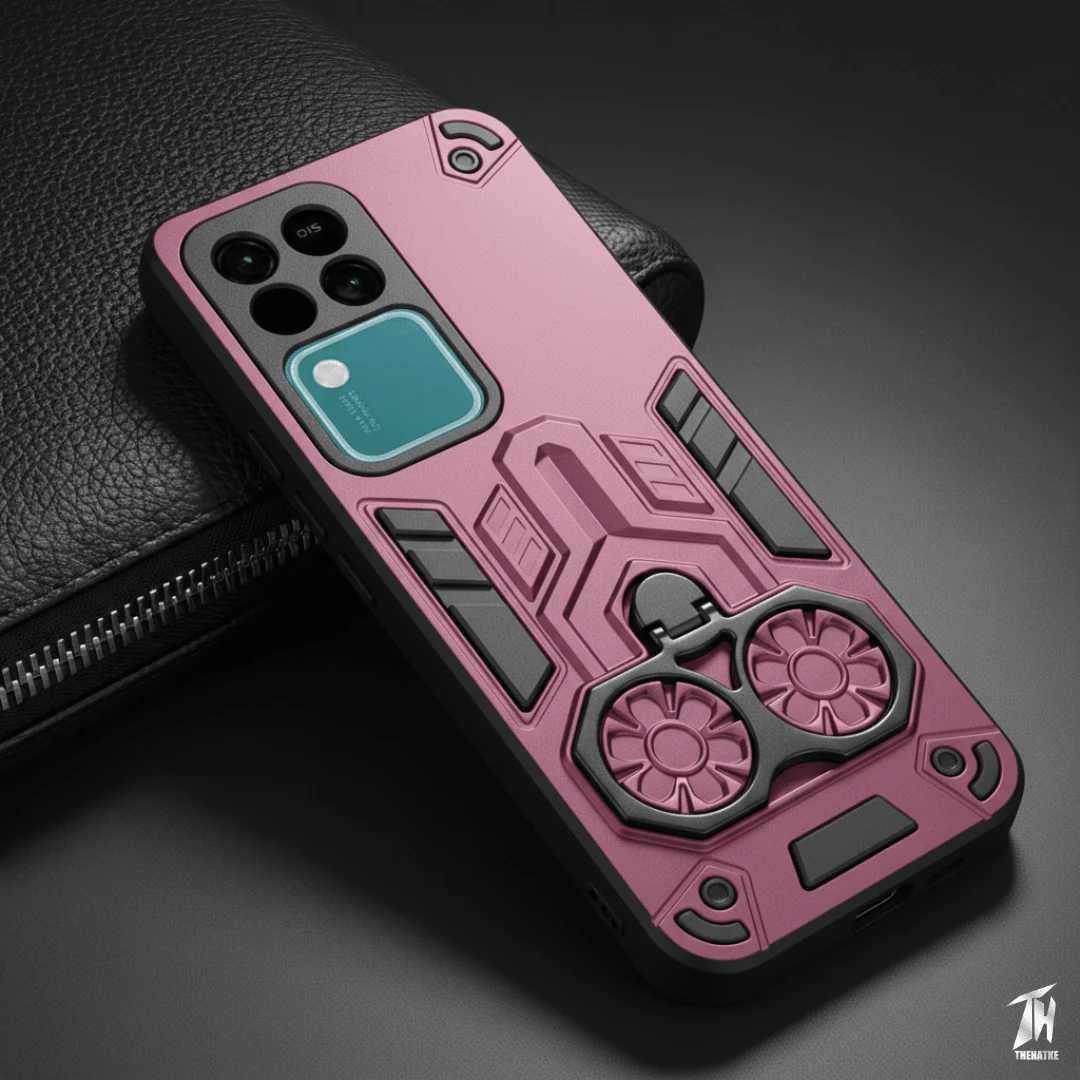 Mehroon Cycle Armor Silicone Case for Vivo V30