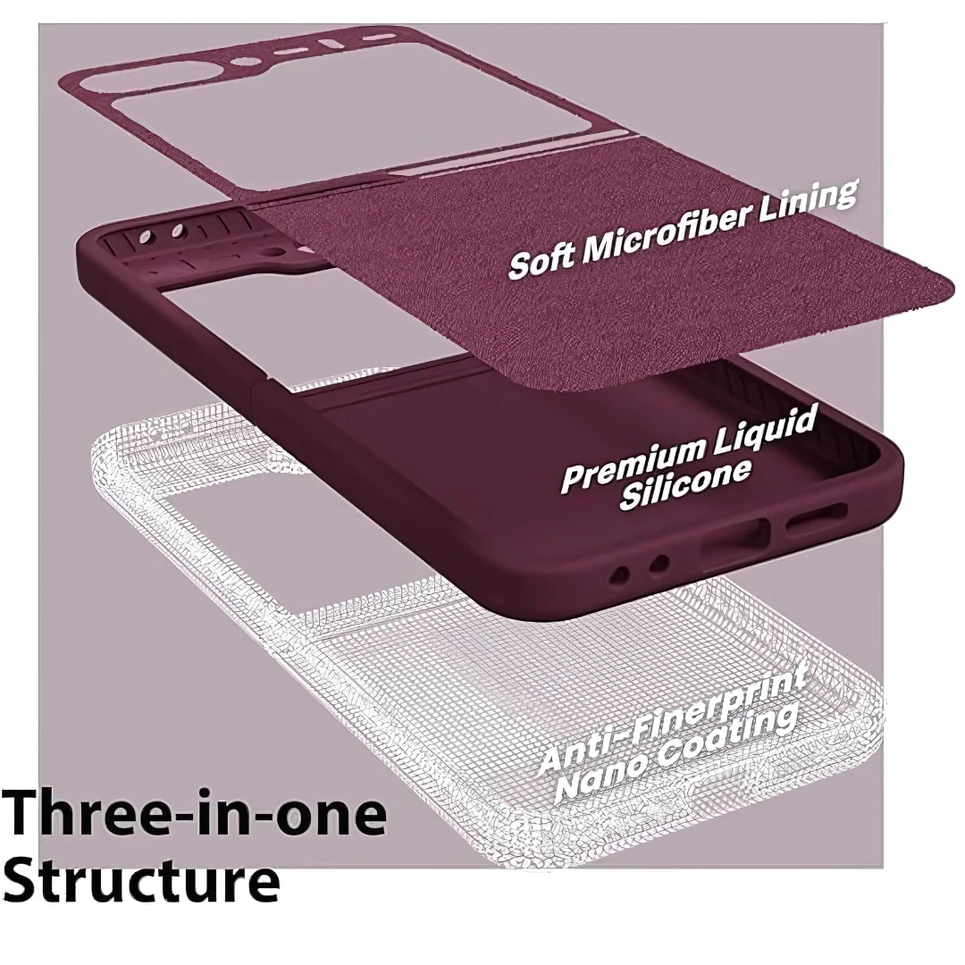 Mehroon Original Silicone case for Samsung Galaxy Z FLIP 6 - Image 3