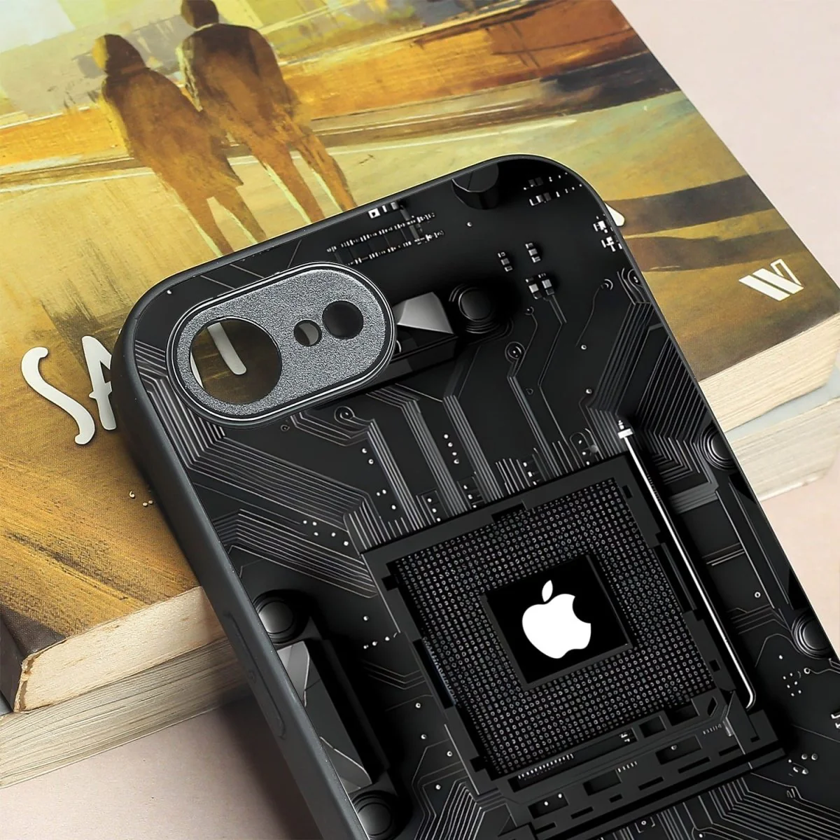 Microchip metal back case for Apple Iphone 16e - Image 3