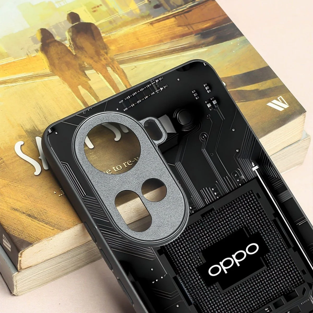 Microchip metal back case for Oppo Reno 11 - Image 3
