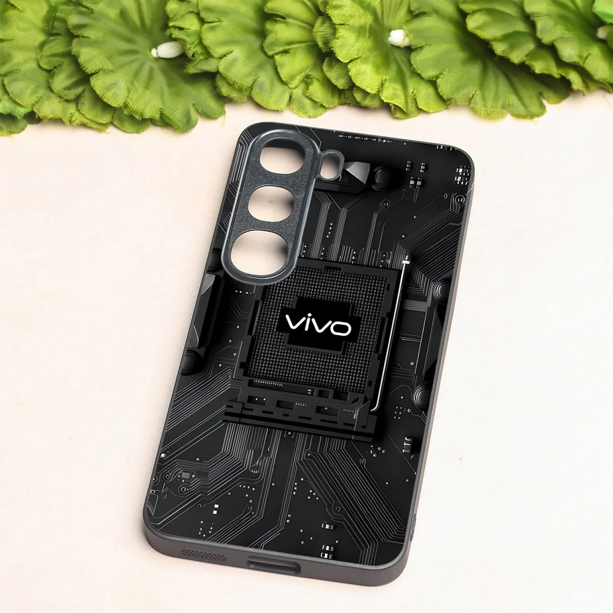 Microchip metal back case for Vivo V40 Lite - Image 2