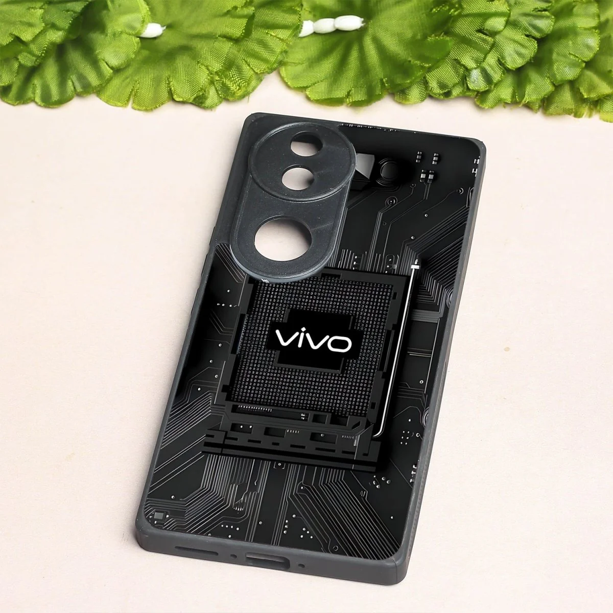 Microchip metal back case for Vivo V50 - Image 2