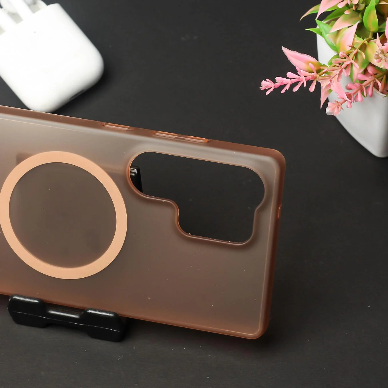 Natural Titanium Paper Matte Magsafe Case for Samsung S24 Ultra - Image 3