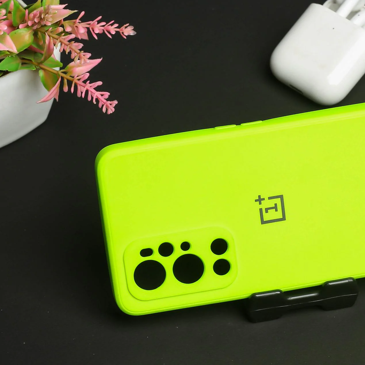 Neon Green Camera Original Silicone case for Oneplus 9 Pro - Image 3