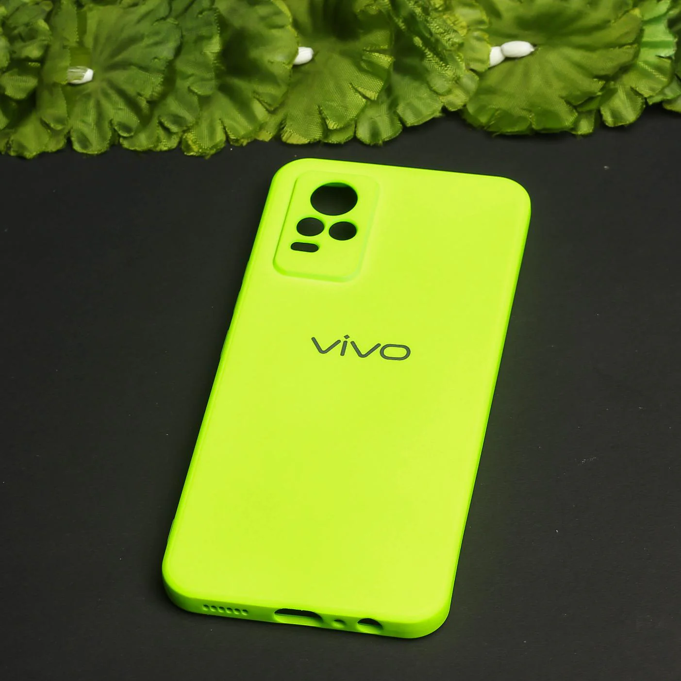 Neon Green Camera Original Silicone case for Vivo V20 - Image 2