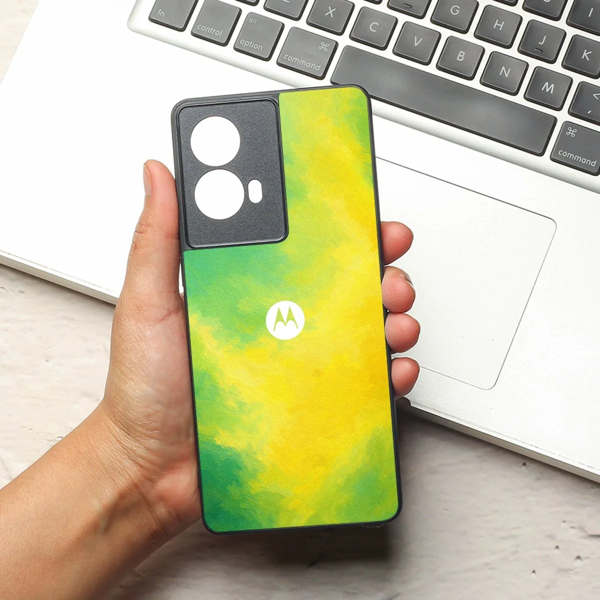 Ocean oil Paint (MB) silicone Case for Motorola G85