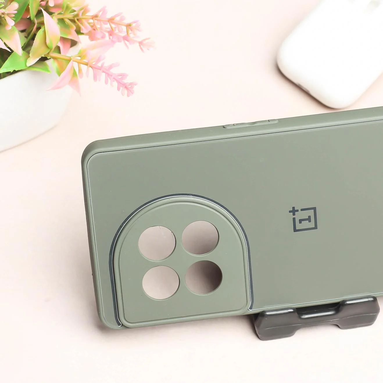 Olive Green camera Safe mirror case for Oneplus 11R - Image 3