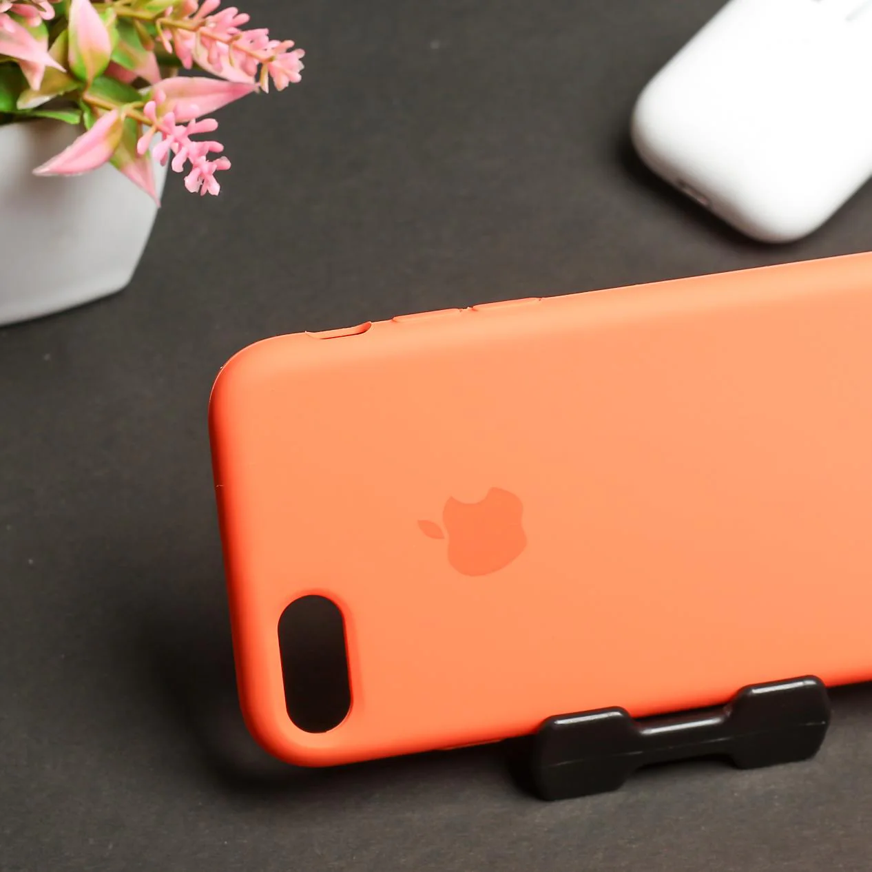 Orange Original Silicone case for Apple iphone 7 - Image 3