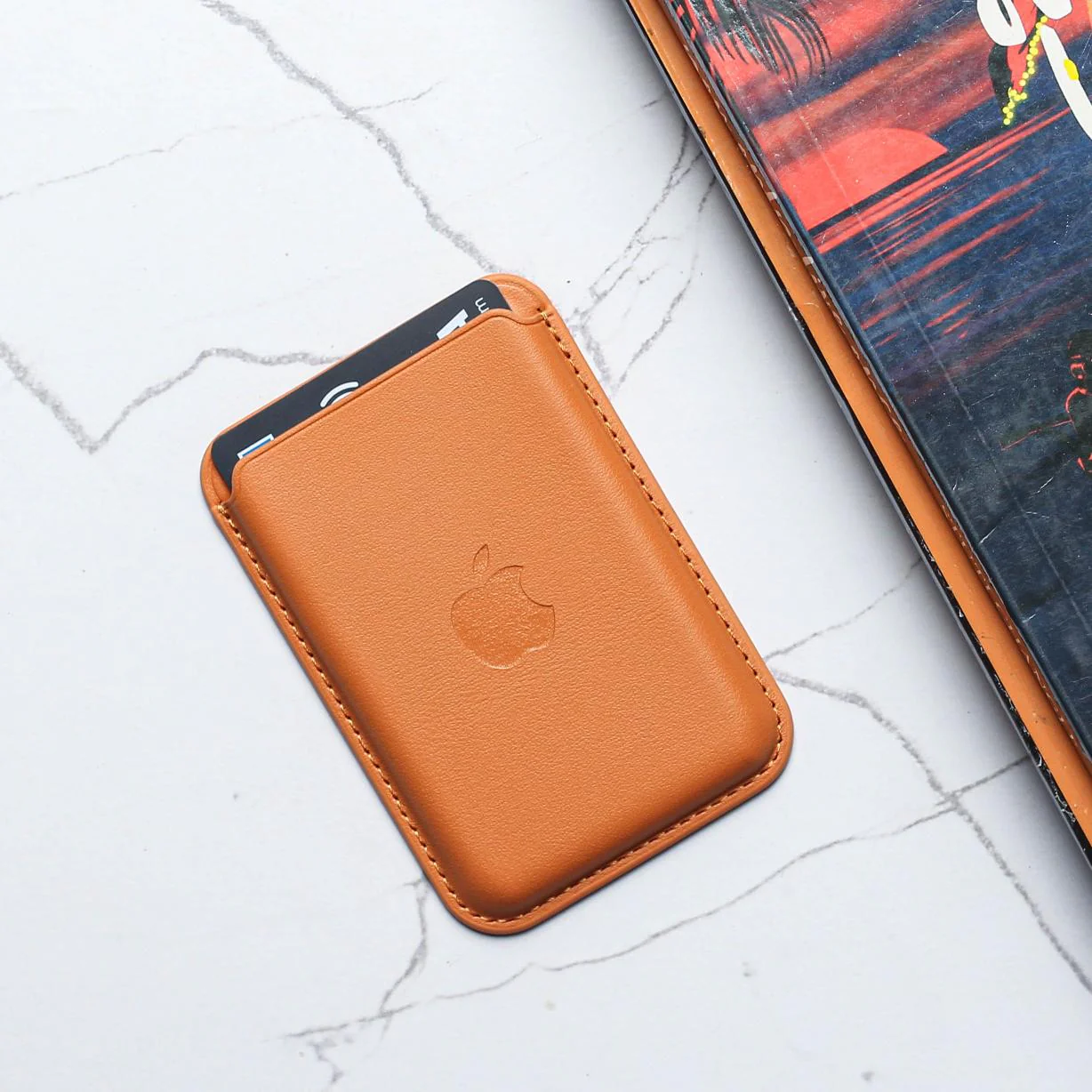 Orange Wallet Case for Apple iphone - Image 3