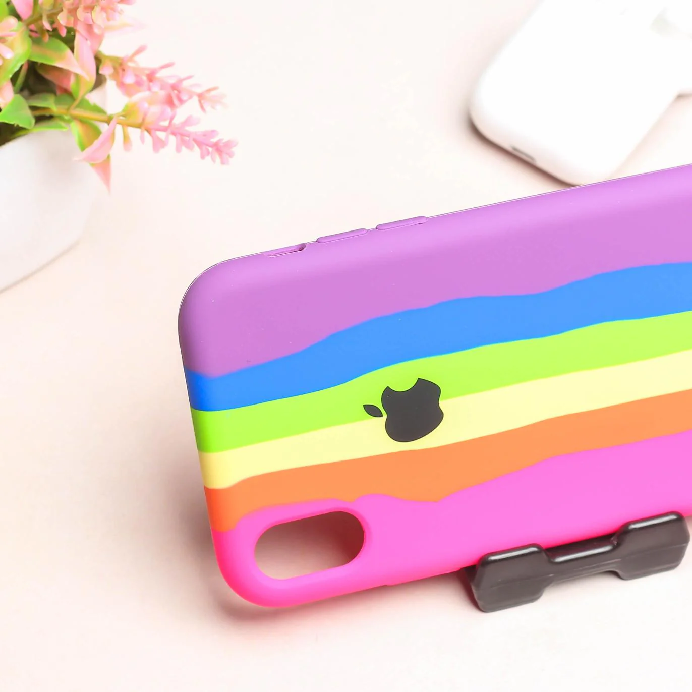 PATTERN 3 Rainbow Silicone Case for Apple iphone XR - Image 3