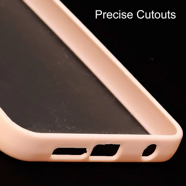 Peach Metal Safe Transparent Case for Redmi Note 9 Pro - Image 5
