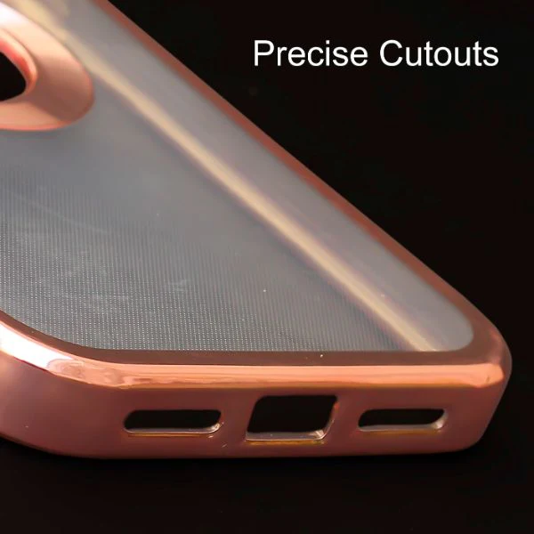 Pink 6D Chrome Logo Cut Transparent Case for Apple iphone 11 - Image 5