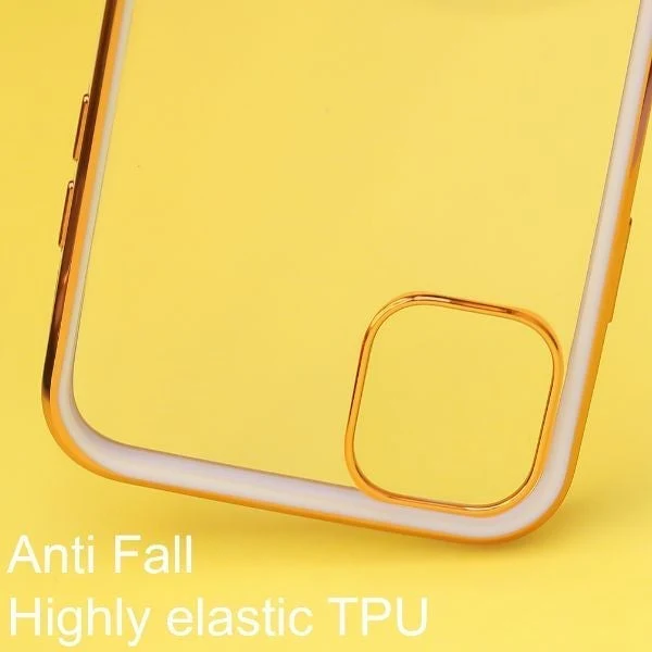Purple Electroplated Transparent Case for Apple iphone 13 Pro Max - Image 3