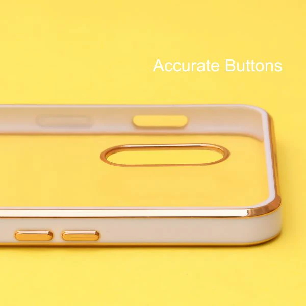 Purple Electroplated Transparent Case for Oneplus 7 - Image 3