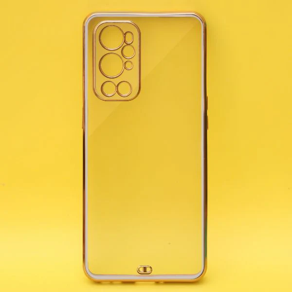 Purple Electroplated Transparent Case for Oneplus 9 Pro