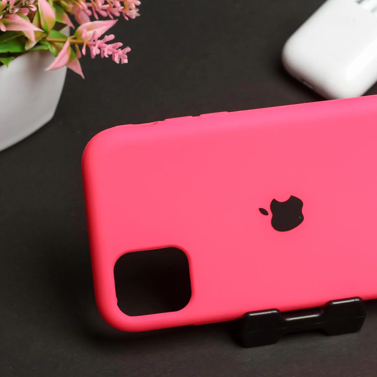 Hot Pink Original Silicone case for Apple iphone 11 - Image 3