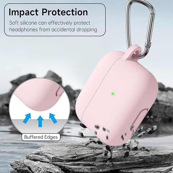 Pink Silicone Case For Apple Airpods 4 - Image 2