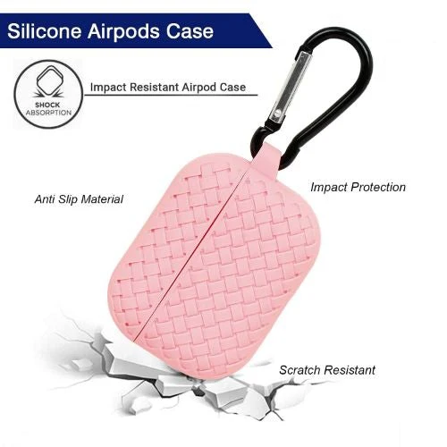 Pink Stylish Silicone Case For Apple Airpods 3 - Image 3