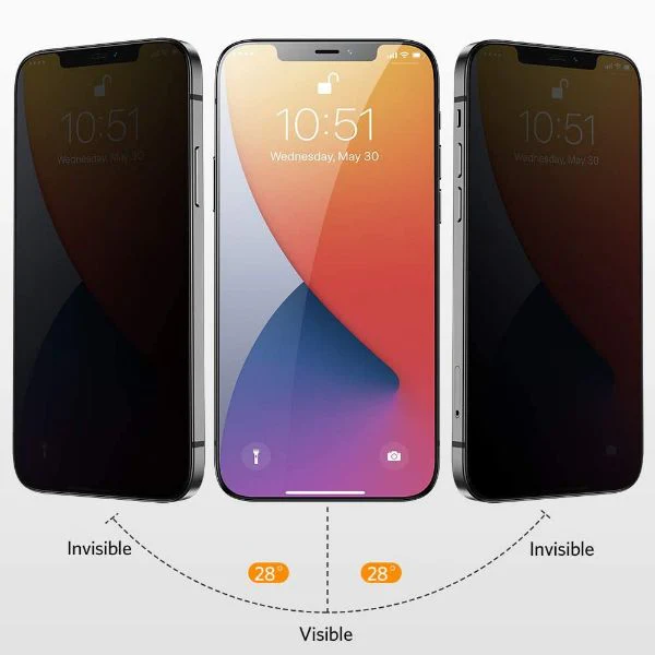 Privacy Glass Screen Protector for Apple Iphone 12 Pro - Image 2