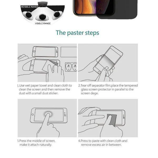 Privacy Glass Screen Protector for Apple Iphone 13 pro - Image 5