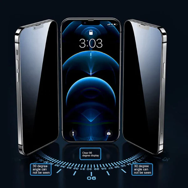Privacy Glass Screen Protector for Apple Iphone 14 - Image 3