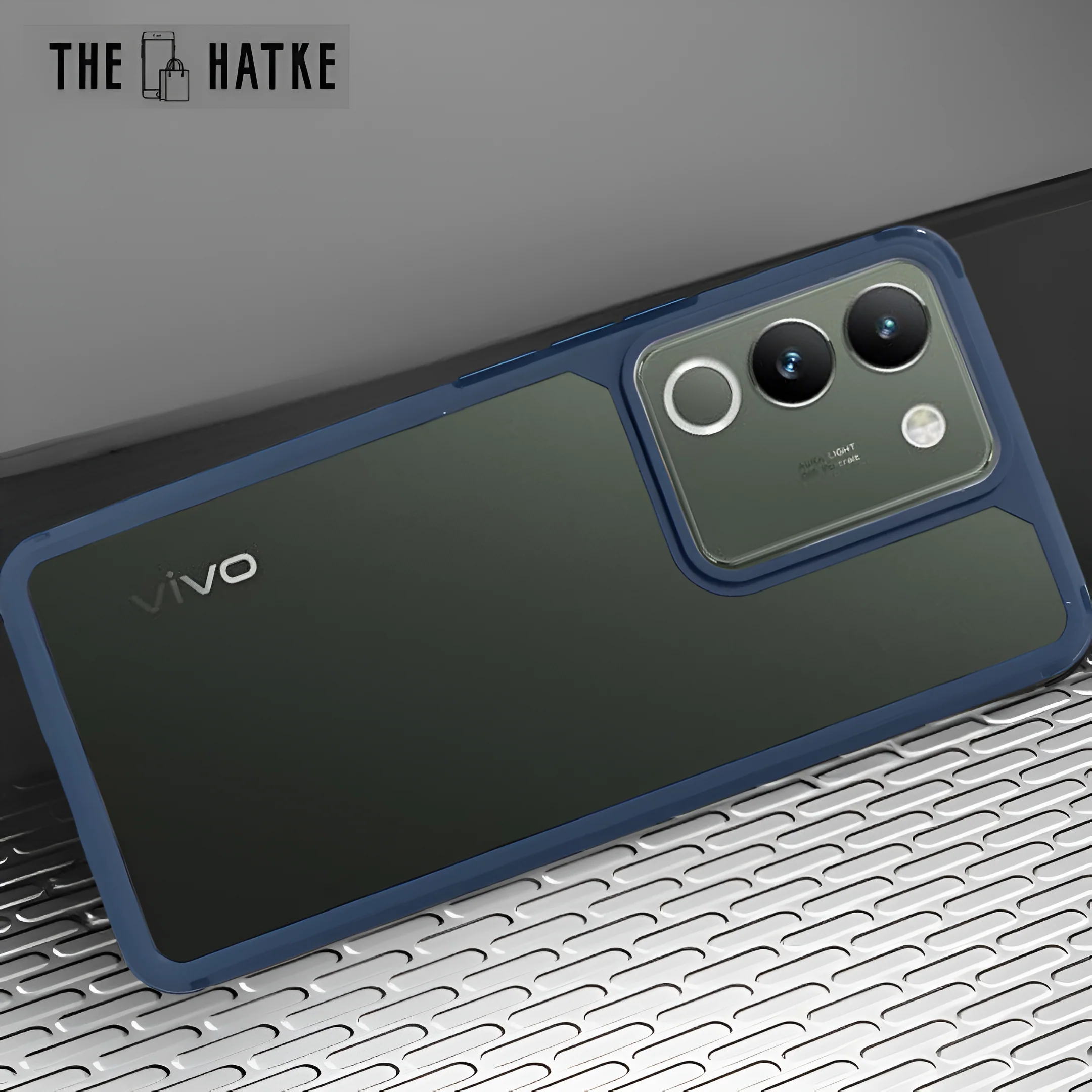 Pureview Dark Blue Hybrid Shockproof Silicone Case for Vivo Y200