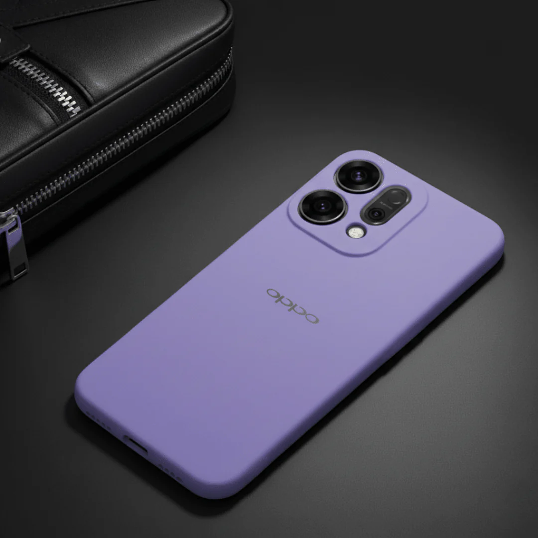 Purple Camera Original Silicone case for Oppo Reno 14