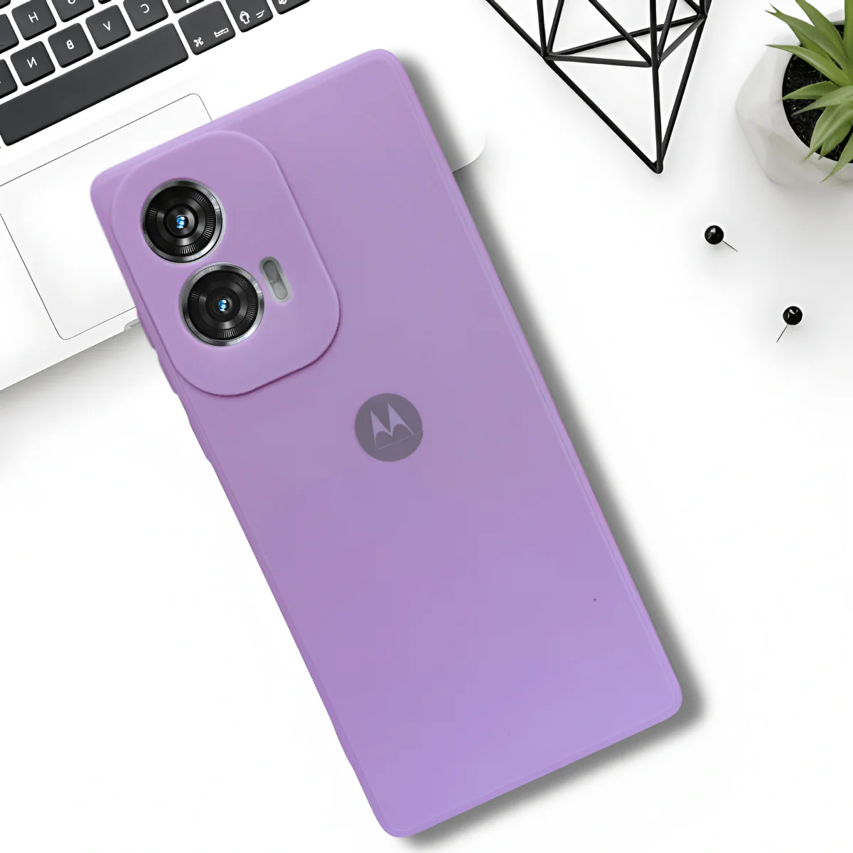 Purple Candy silicone Case for Motorola G96