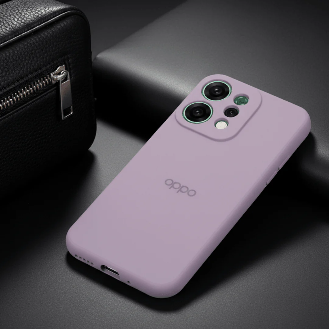 Purple Candy Silicone Case for Oppo Reno 14
