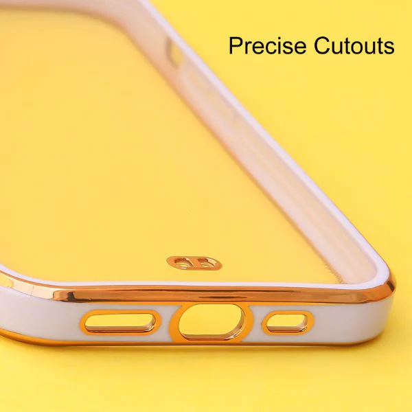 Purple Electroplated Transparent Case for Apple iphone 14 - Image 6