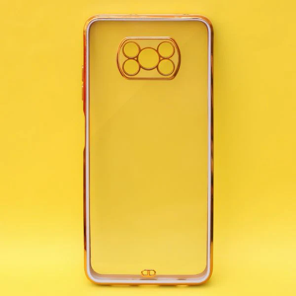 Purple Electroplated Transparent Case for Poco X3