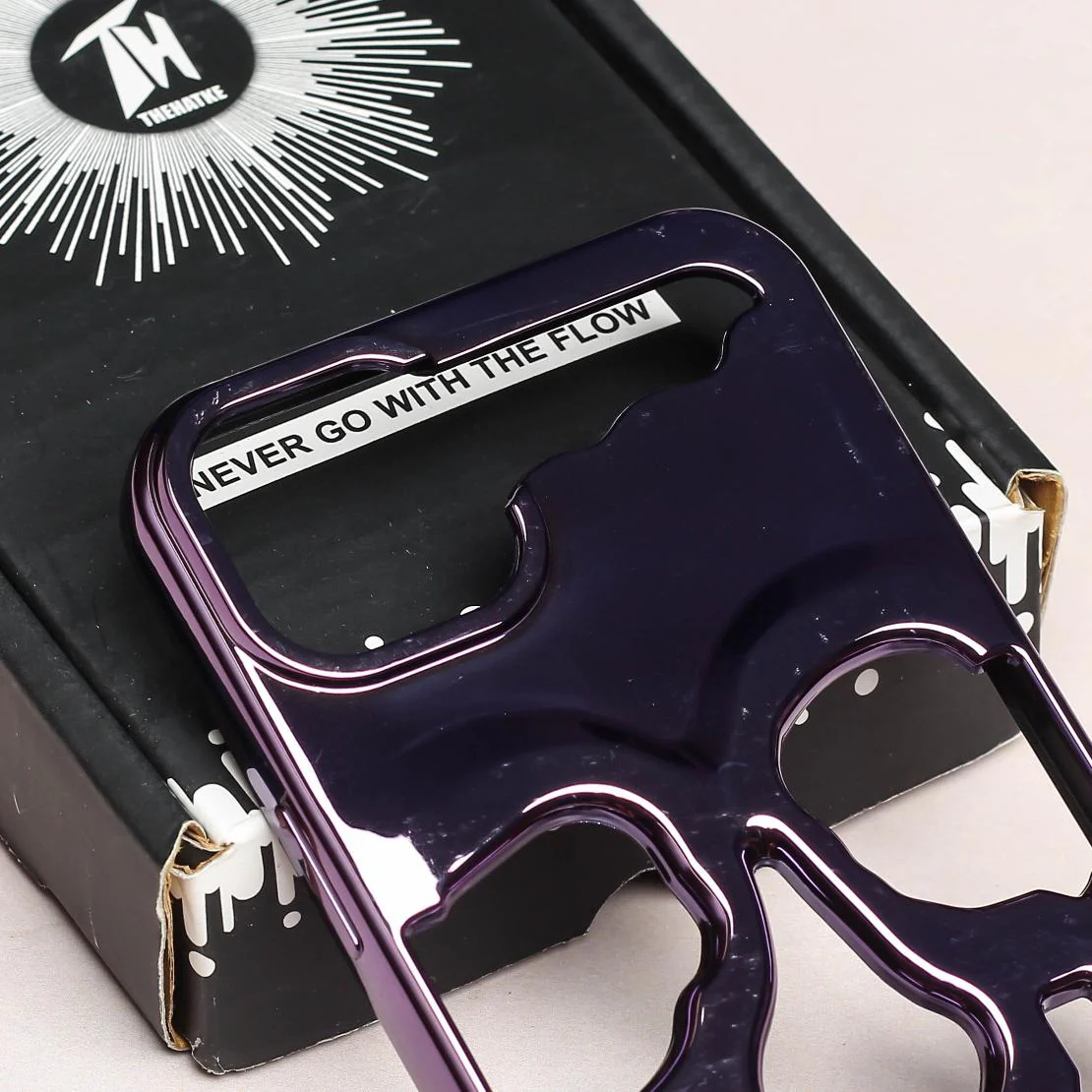 Purple Hollow Skull Design Silicone case for Apple iphone 12 Pro Max - Image 4