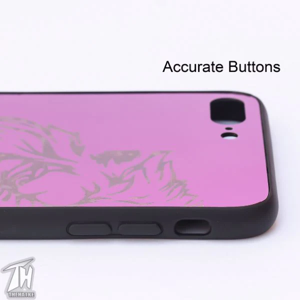 Purple Lion mirror Silicone Case for Apple Iphone 8 Plus - Image 4