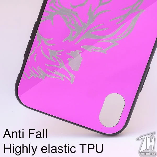 Purple Lion mirror Silicone Case for Apple Iphone XR - Image 2