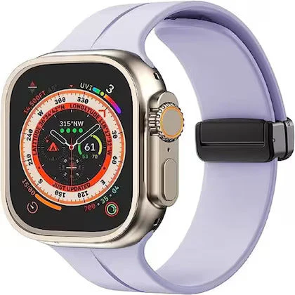 Purple Magnetic Clasp Adjustable Strap For Apple Watch SERIES 8 (42mm/44mm/45mm/46mm/49mm) - Image 2