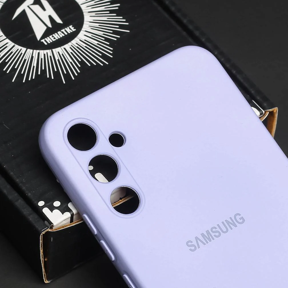 Purple Original Camera Safe Silicone case for Samsung S25 Plus - Image 4