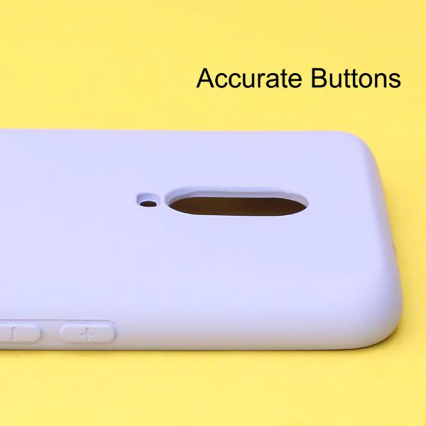 Purple Original Camera Safe Silicone case for Oneplus 6t - Image 3