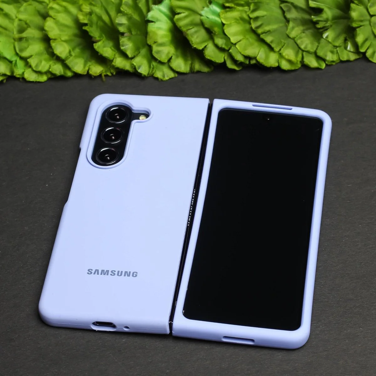 Purple Original Silicone case for Samsung Z Fold 6 5G - Image 2