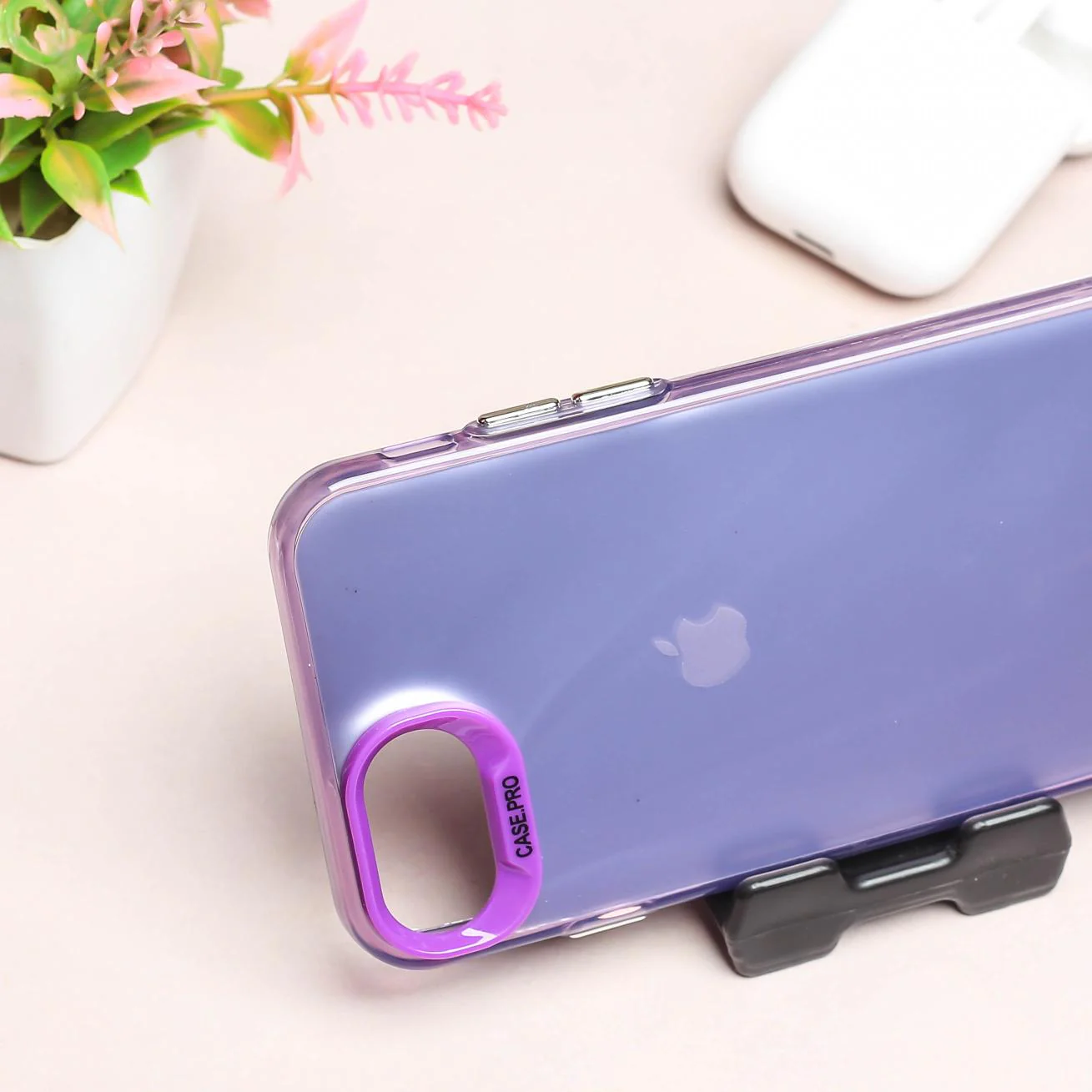 Purple Rgiem Slim Slicone Non-Yellowing Protective Case for Apple Iphone 7 - Image 3
