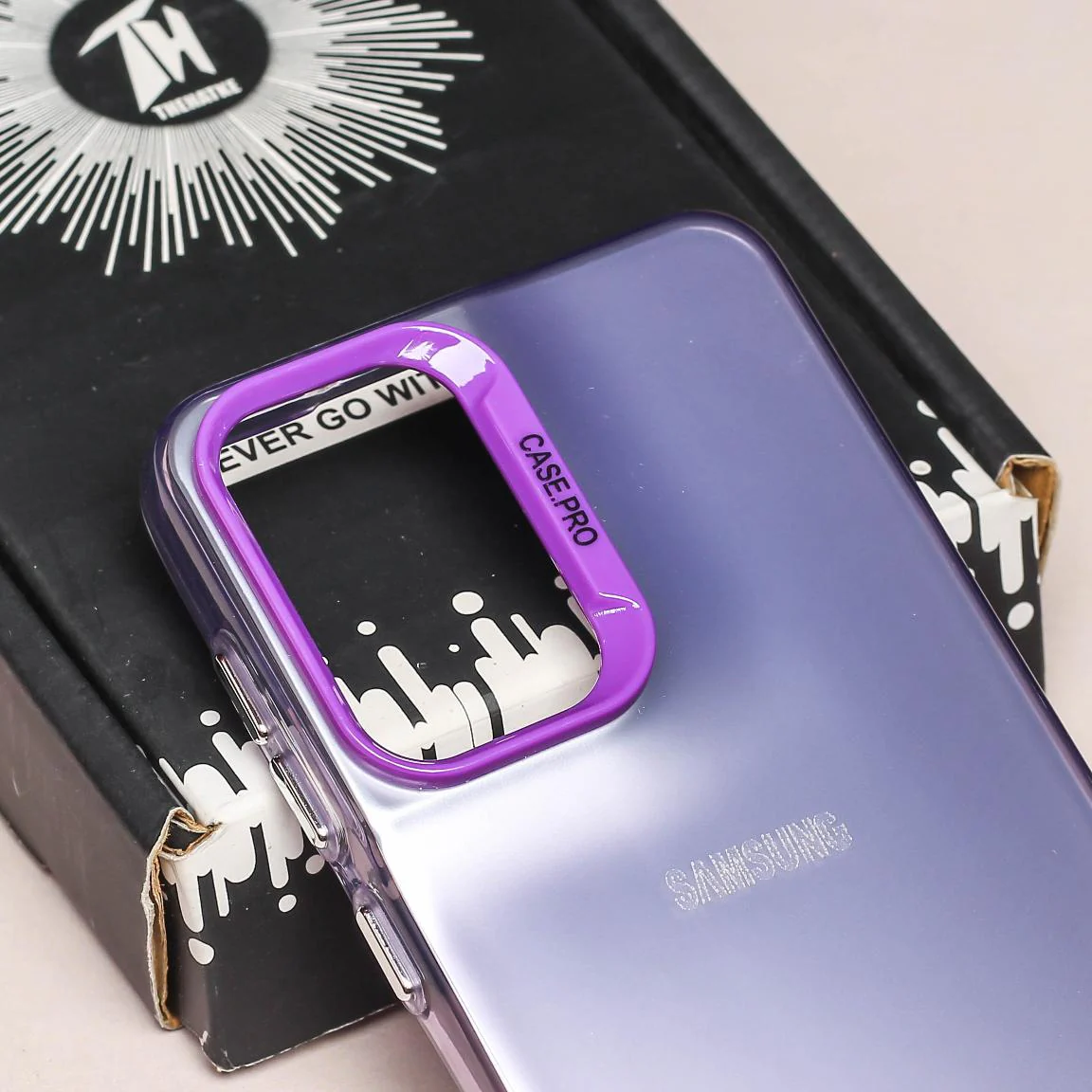 Purple Rgiem Slim Slicone Non-Yellowing Protective Case for Samsung S23 Fe - Image 4