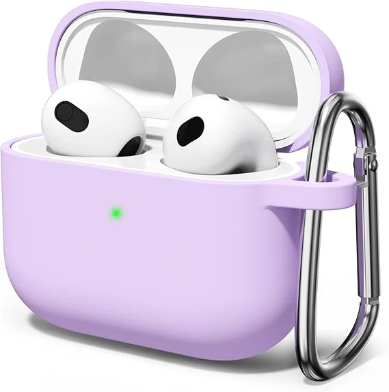 Purple Silicone Case For Apple Airpods 4 - Image 2