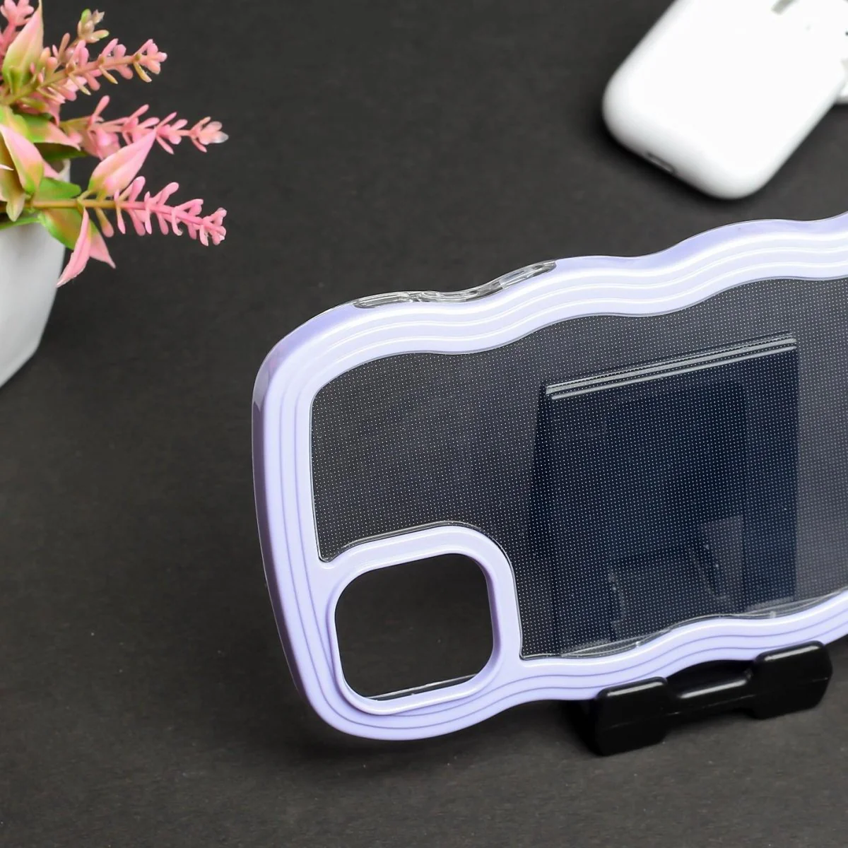 Purple Zig Zag Frame Silicon Case for Apple Iphone 11 - Image 3