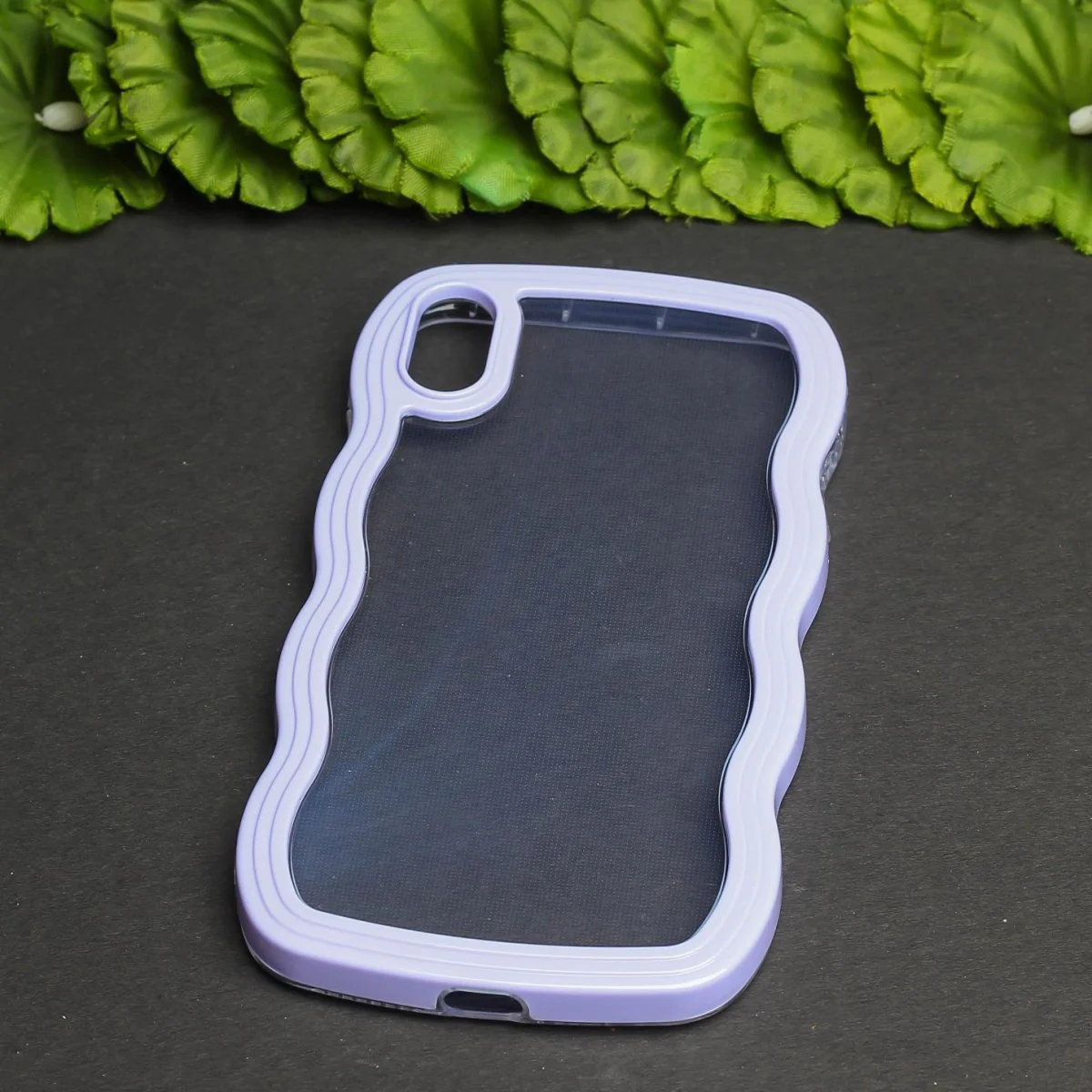Purple Zig Zag Frame  Silicon Case for Apple Iphone X\xs - Image 2