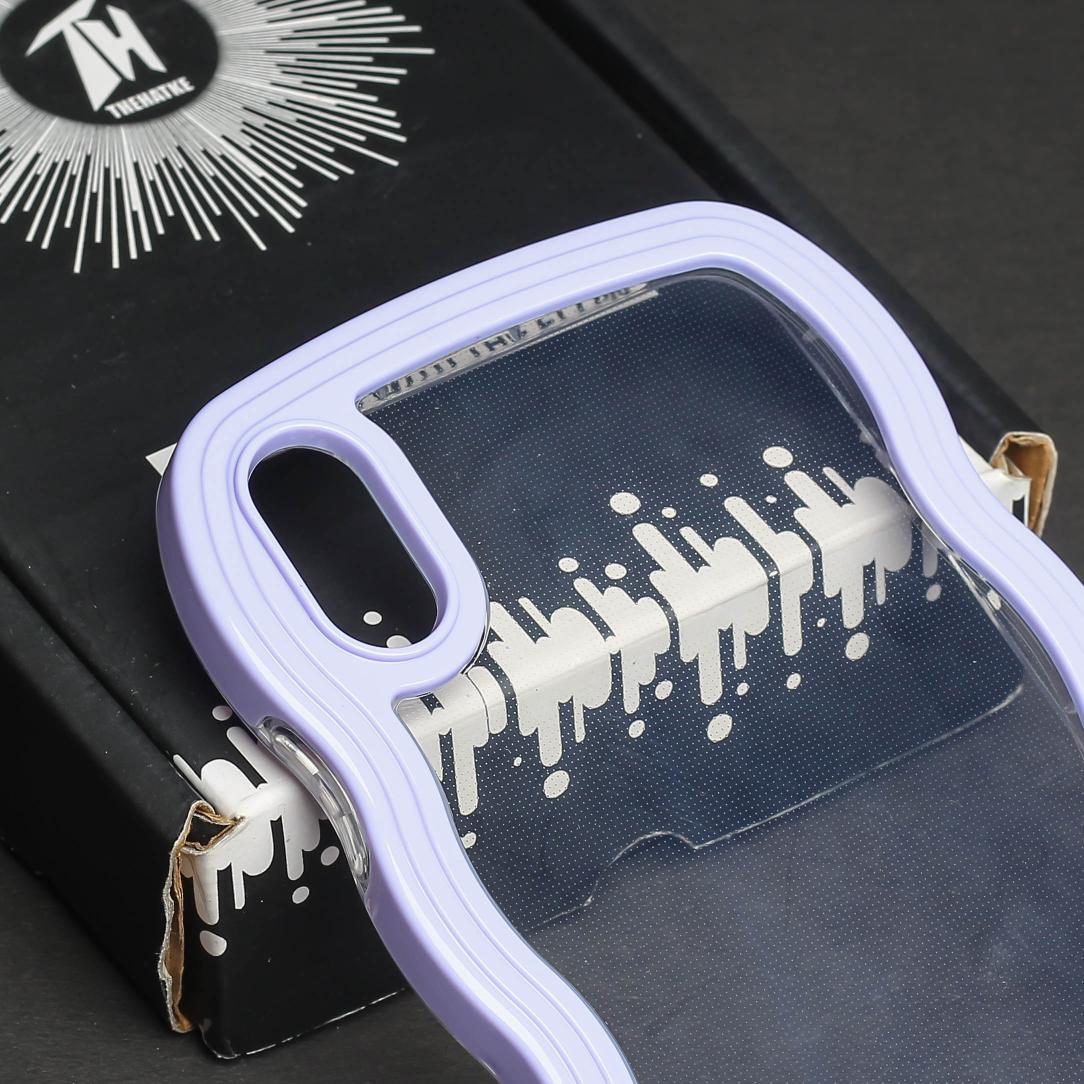 Purple Zig Zag Frame  Silicon Case for Apple Iphone Xs Max - Image 4