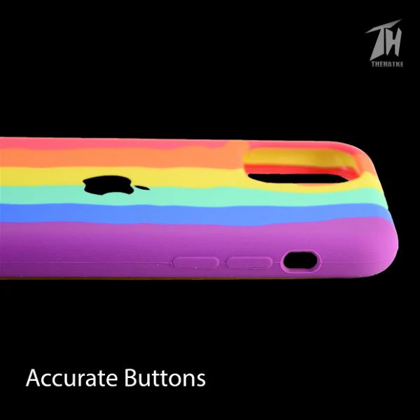 Rainbow Silicone Case for Apple iphone 11 pro - Image 4