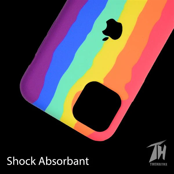 Rainbow Silicone Case for Apple iphone 12 mini - Image 3