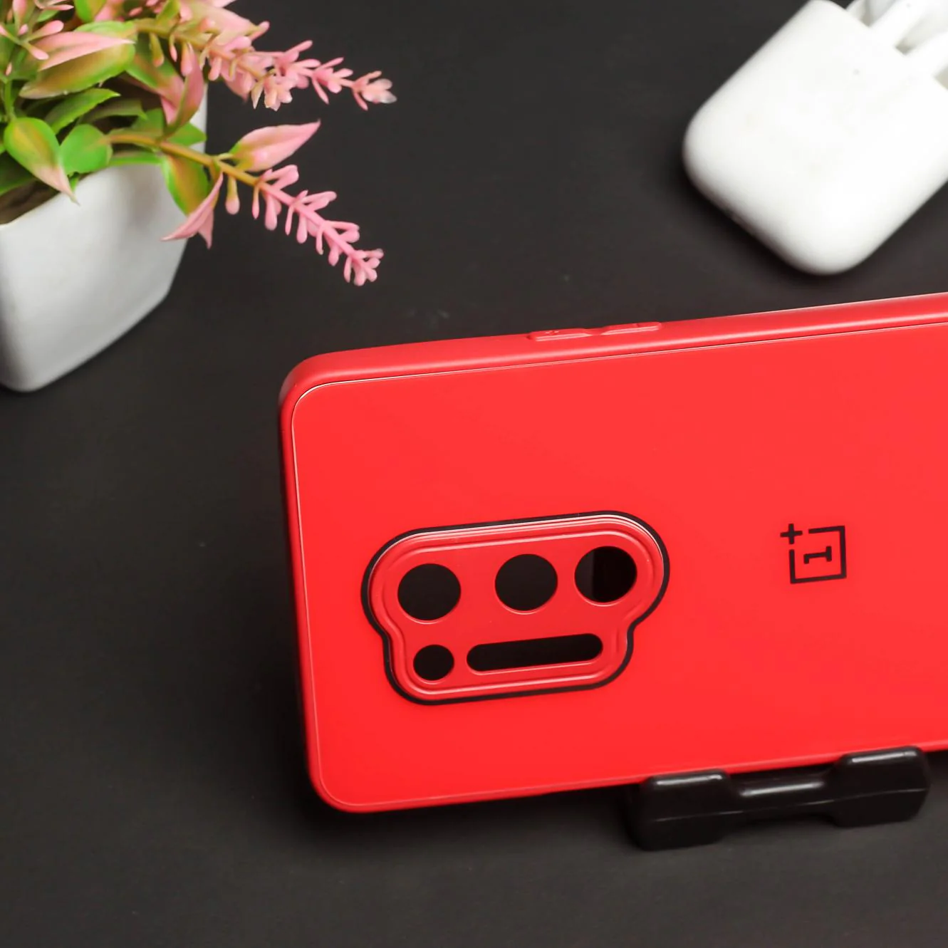 Red camera Safe mirror case for Oneplus 8 Pro - Image 3