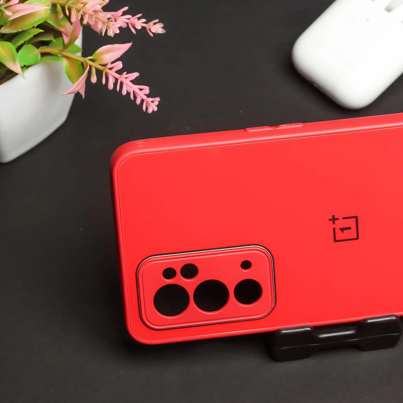 Red camera Safe mirror case for Oneplus 9rt - Image 3